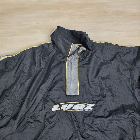 Y2K Lugz Linesman Windbreaker‎ Jacket Street Wear Hip Hop Vintage New with Tags - Picture 4 of 13